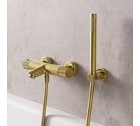 Fortis Brera Grip termostatico vasca per 2 uscite, esterno, 7G111THBG, Brera Grip oro spazzolato [Rubinetteria Bagno > Rubinetteria Vasca]