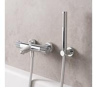 Fortis Brera Grip termostatico vasca per 2 uscite, esterno, 7G111THPC, Brera Grip cromo [Rubinetteria Bagno > Rubinetteria Vasca]