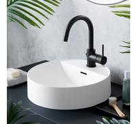 Fortis Brera Large rubinetto lavabo con bocca orientabile, 78205002MB, Brera nero opaco [Rubinetteria Bagno > Rubinetteria Lavabo]