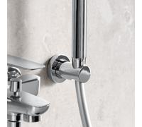 Fortis Brera supporto doccetta, metallo, rotondo, 5318600PC, Universal cromo [Rubinetteria Bagno > Doccette / Supporti]