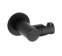 Fortis Brera supporto doccetta mobile, metallo, rotondo, 5318500BB, Universal nero spazzolato [Rubinetteria Bagno > Doccette / Supporti]