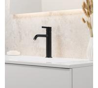 Fortis Bria Medium rubinetto lavabo, T320501BB, Bria nero spazzolato [Rubinetteria Bagno > Rubinetteria Lavabo]