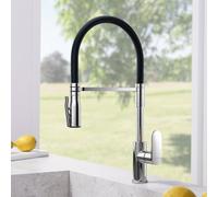 Fortis Lica flex rubinetto da cucina con 2 tipi di getto, orientabile, bocca in silicone flessibile, 1855700PC, Lica cromo [Rubinetteria da Cucina > Rubinetti da Cucina]