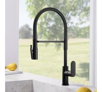 Fortis Lica flex rubinetto da cucina con 2 tipi di getto, orientabile, bocca in silicone flessibile, 1855700MB, Lica nero opaco [Rubinetteria da Cucina > Rubinetti da Cucina]