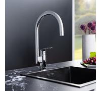 Fortis Nolo Large rubinetto da cucina, orientabile, bocca laterale, 5704900PC, Nolo cromo [Rubinetteria da Cucina > Rubinetti da Cucina]
