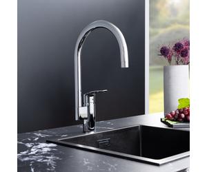 Fortis Nolo Large rubinetto da cucina, orientabile, bocca laterale, 5704900PC, Nolo cromo [Rubinetteria da Cucina > Rubinetti da Cucina]