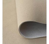 FORTIS POLSTER Tessuto per Auto in Tessuto di Poliestere/PU, Tela, Tinta Unita, Beige, Ideale per Tettuccio e Sedili di Auto, Camper, Autobus