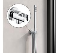 Fortis presa d'acqua con supporto doccetta, metallo, rotonda, 5358000PC, Universal cromo [Rubinetteria Bagno > Gomito di collegamento a parete]