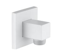 Fortis presa d'acqua, metallo, squadrato, 5050301MW, Universal bianco opaco [Rubinetteria Bagno > Gomito di collegamento a parete]