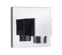 Fortis presa d'acqua, metallo, squadrato, 5050301PC, Universal cromo [Rubinetteria Bagno > Gomito di collegamento a parete]