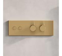 Fortis termostatico, 2 uscite, installazione orizzontale, per corpo incasso Blocco, 50712THBG, Blocco oro spazzolato [Rubinetteria Bagno > Rubinetteria Doccia]