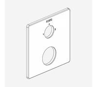 Fortis Toya square ricambio copertura, per rubinetto vasca monocomando, 84953RXMBB, Toya nero spazzolato [Rubinetteria Bagno > Ricambi Rubinetteria Bagno]