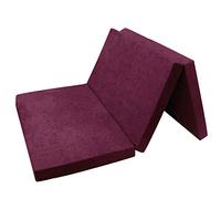 FORTISLINE Materasso pieghevole, 120 x 195 x 8 cm, 3 pezzi, H2, materasso per ospiti e viaggi con rivestimento lavabile, Oeko-TEX Standard 100, realizzato a mano nell'UE, per ospiti e campeggio