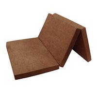FORTISLINE - Materasso pieghevole 195 x 120 x 8 cm - 3 pezzi - Materasso per ospiti H2 - Pieghevole - Letto da campeggio - Rivestimento lavabile - Pieghevole per adulti - Materasso da viaggio -