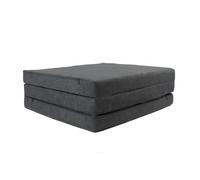 FORTISLINE - Materasso pieghevole 195 x 60 x 9 cm - 3 pezzi - Materasso per ospiti H2 - Pieghevole - Letto da campeggio - Lavabile - Pieghevole - Materasso da viaggio - Materasso in schiuma