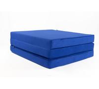 FORTISLINE - Materasso pieghevole 195 x 60 x 9 cm - 3 pezzi - Materasso per ospiti H2 - Pieghevole - Letto da campeggio - Lavabile - Pieghevole - Materasso da viaggio - Materasso in schiuma