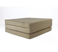 FORTISLINE - Materasso pieghevole 195 x 60 x 9 cm - 3 pezzi - Materasso per ospiti H2 - Pieghevole - Letto da campeggio - Lavabile - Pieghevole - Materasso da viaggio - Materasso in schiuma