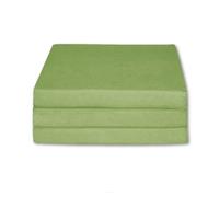 FORTISLINE - Materasso pieghevole 195 x 60 x 9 cm - 3 pezzi - Materasso per ospiti H2 - Pieghevole - Letto da campeggio - Lavabile - Pieghevole - Materasso da viaggio - Materasso in schiuma