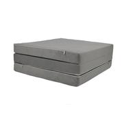 FORTISLINE - Materasso pieghevole 195 x 60 x 9 cm - 3 pezzi - Materasso per ospiti H2 - Pieghevole - Letto da campeggio - Lavabile - Pieghevole - Materasso da viaggio - Materasso in schiuma