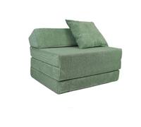 FORTISLINE - Materasso pieghevole 200 x 70 x 10 cm con testiera e cuscino - Letto per gli ospiti pieghevole per camera dei bambini e campeggio materasso in schiuma - Materasso pieghevole portatile