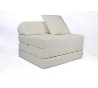 FORTISLINE - Materasso pieghevole 200 x 70 x 10 cm con testiera e cuscino - Letto per gli ospiti pieghevole per cameretta e campeggio - Materasso pieghevole portatile - Materasso pieghevole in tessuto