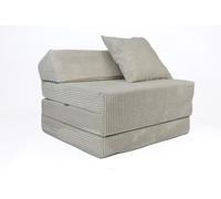 FORTISLINE - Materasso pieghevole 200 x 70 x 10 cm con testiera e cuscino - Letto per gli ospiti pieghevole per camera dei bambini e campeggio materasso in schiuma - Materasso pieghevole portatile
