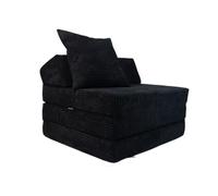 FORTISLINE - Materasso pieghevole 200 x 70 x 10 cm con testiera e cuscino - Letto per gli ospiti pieghevole per camera dei bambini e campeggio materasso in schiuma - Materasso pieghevole portatile