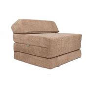 FORTISLINE - Materasso pieghevole 200 x 70 x 10 cm con testiera e cuscino - Letto per gli ospiti pieghevole per cameretta e campeggio - Materasso pieghevole portatile - Materasso pieghevole in tessuto