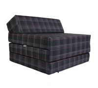 FORTISLINE - Materasso pieghevole 200 x 70 x 10 cm - Materasso pieghevole in 3 pezzi - Materasso ospite H2 - Pieghevole - Letto da campeggio - Rivestimento lavabile - Pieghevole per adulti - Materasso
