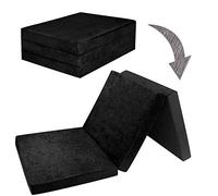 Fortisline - materasso pieghevole per ospiti, letto per ospite, 195 x 80 x 9 cm. colore: nero