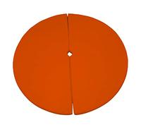 FORTISLINE Pole Dance - Tappetino protettivo arancione per danza, 2 pezzi, per allenamento, Ø 120 x 10 cm, antiscivolo, salvaspazio, protezione da allenamento