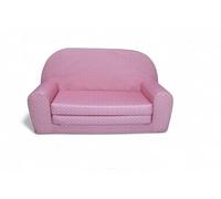 FORTISLINE W386 - Divano pieghevole per bambini, motivo a scelta (rosa con pois bianchi)