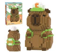 Fortivae Capybara Mini Building Blocks Set, 1612 Pcs Mattoncini da Costruzione, Tennis Capibara Set di Mattoncini da Costruzione, Regalo per Adulti e Bambini 12 + Anni