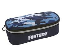FORTNITE - Astuccio Scuola Rettangolare Organizzato, con Divisori Interni e Passanti Elastici Porta Cancelleria - Astuccio Portapenne Bambino e Bambina Ideale per Medie e Elementari, Blu 22x8Hx7 cm