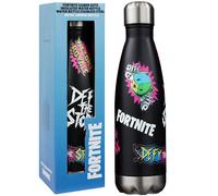 Fortnite Borraccia Termica per Adulti e Adolescenti 500ml, Acciaio Inossidabile Borracce Termiche per 24 Ore, BPA Free, Regali per Lui e Lei (Nero Fortnite)