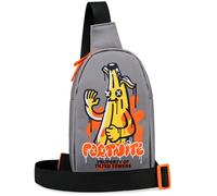 Fortnite Borsa a Tracolla Ragazzo Adolescenti Cinturino Regolabile Borsetta Bambino per Viaggi e Vacanze Regalo Bambino (Grio Banana)