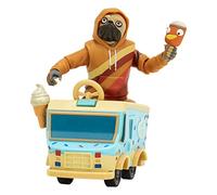 Fortnite DOGGO (EMOTE SERIES) - Figura articolata da 10,2 cm con veicolo Lil' Treat Emote e accessorio Snow Pop