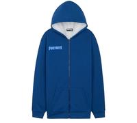 Fortnite Felpa Cappuccio Ragazzo con Zip, 7-16 Anni, Sherpa Pile Accogliente Giacca Bambino Tasche, Regalo Ragazzo (15-16 Anni, Blu)