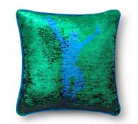Fortnite Franco Sequin Throw Pillow Blue