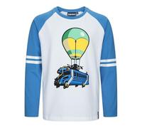 Fortnite | Giocattoli & Gamers | BATTLEBUS | Bianco | Maniche Lunghe | Unisex Bambini | Crew | Gaming Cotton T-Shirt Taglie 10-16 Anni.., bianco, 11-12 Years