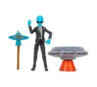 Fortnite HUMAN BILL (EMOTE SERIES) - Figura articolata da 10,2 cm con veicolo Lil' Saucer Emote e accessorio Slasher volante