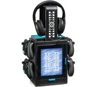 Fortnite LED Gaming Locker Stand for PS5/PS4/Xbox/Switch - 10 Games, 4 Controlle