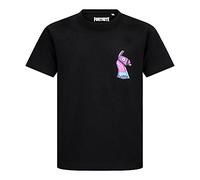 Fortnite - Maglietta nera per bambini | Logo lama con licenza ufficiale Gaming Tee Shirt, Nero , 12