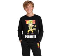Fortnite Pigiama a Maniche Lunghe per Ragazzi, Guaco, Tacos 100% Cotone, Invernale, Set Pigiama da 12-16 Anni, per Giocatori
