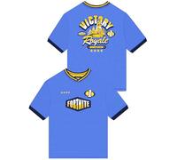 Fortnite T-Shirt, Completo da Calcio Oversize per Bambini, Maglia da Calcio Victory Royale, Abbigliamento Ragazzo, Blu 11-12 Anni