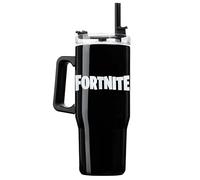 Fortnite Tazza Termica da Viaggio, 940ml/33oz Doppia Parete Borraccia con Manico e Cannuccia Coperchio per Bevande Calde/Fredde, Idea Regalo