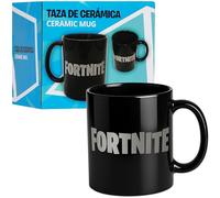 Fortnite Tazze Ceramica 330ml per Tè e Caffè, Nero Tazza Bambini e Adulto per Cappuccino e Cioccolata, Adatto al Microonde, Regalo Gamer