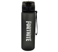 CYPBRANDS Fortnite, bottiglia, bottiglia d'acqua, sportiva, tanica, borraccia nera, prodotto ufficiale