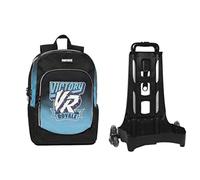 Fortnite, Zaino Org. C/Trolley Stacc. New Sporty Victory Bagagli Valigia Unisex Bambini E Ragazzi, Blu Marine, L