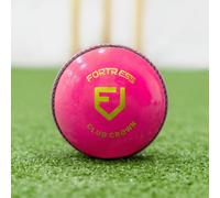 FORTRESS Palle Da Cricket [Pacco Da 6] | Cucite A Mano Con Pelle Rosa